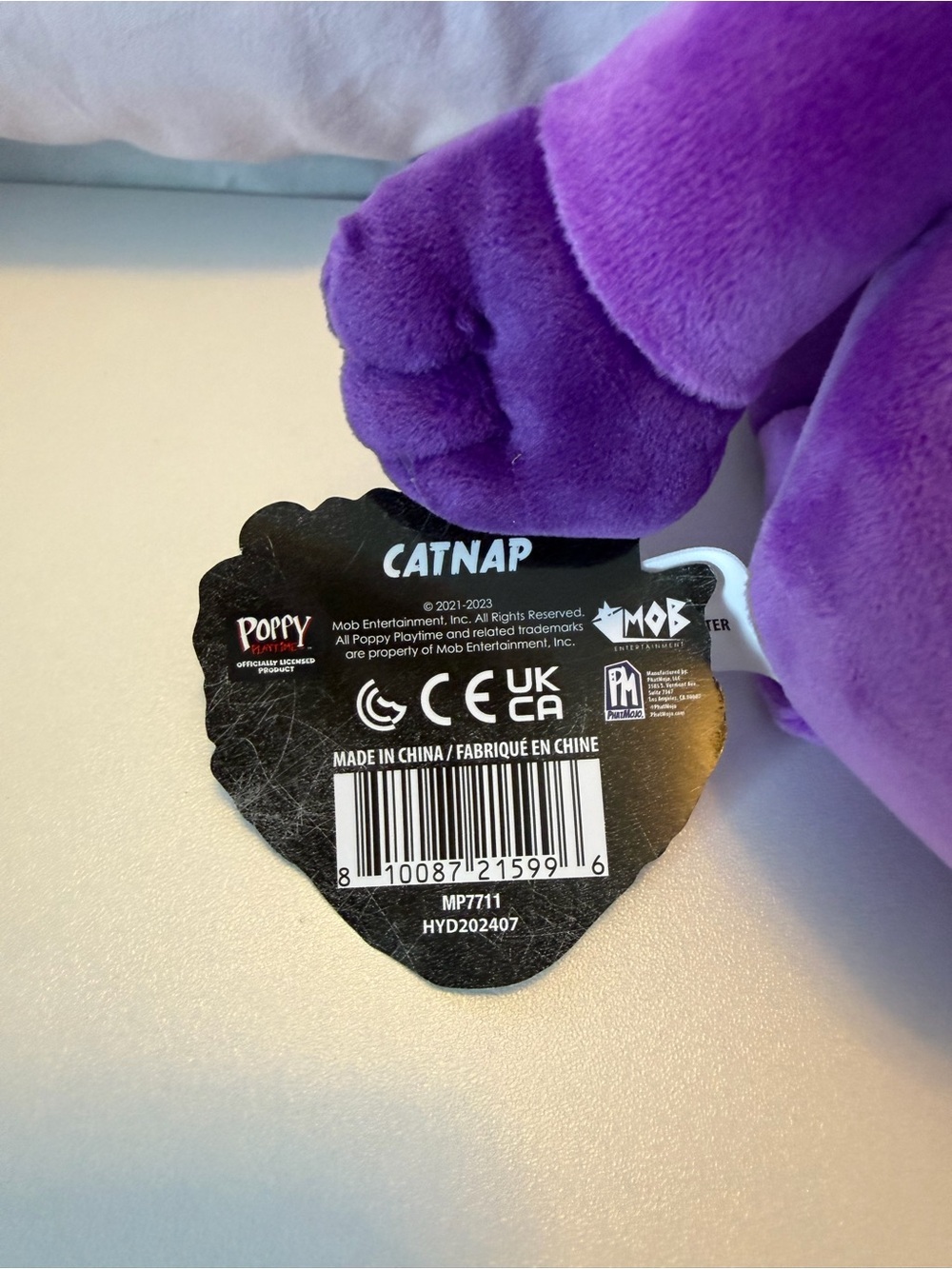 NWT Poppy Playtime Catnap Purple Cat 14” Plush Toy - Picture 4 of 6